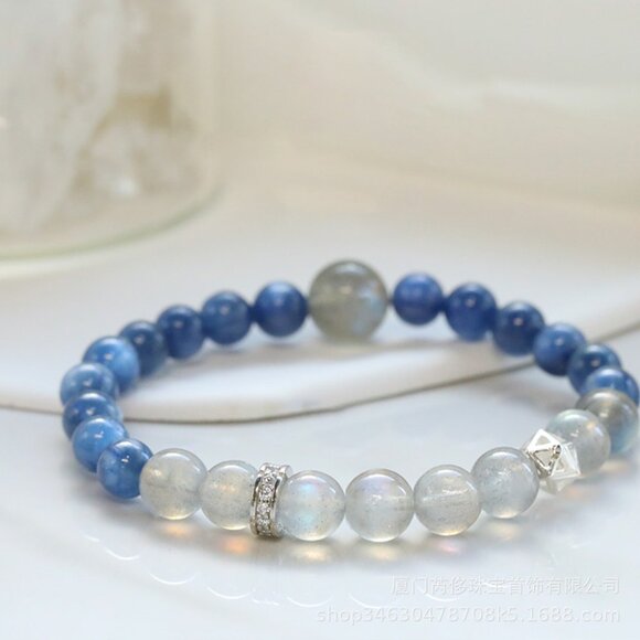 Handmade| Natural Hematite Healing Crystal Bracelet - Picture 4 of 5